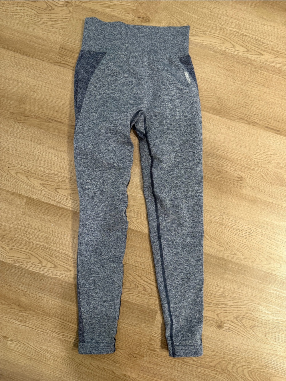 Gymshark Heathered Blue Gray High-Waist Leggings